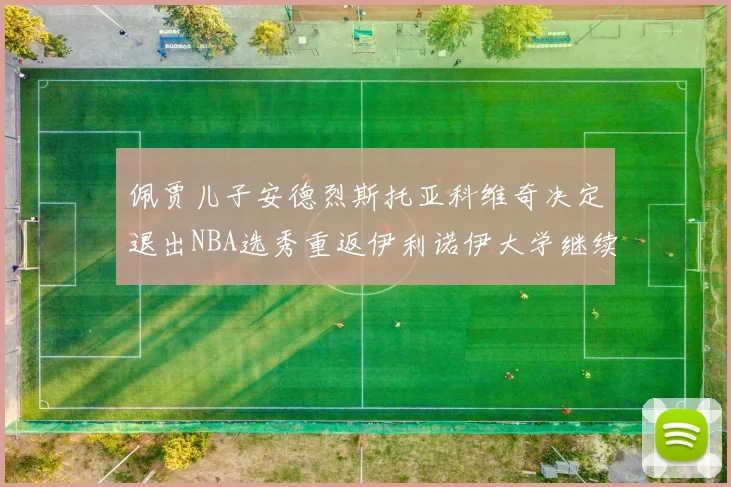 佩贾儿子安德烈斯托亚科维奇决定退出NBA选秀重返伊利诺伊大学继续学业