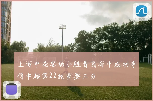 上海申花客场小胜青岛海牛成功夺得中超第22轮重要三分